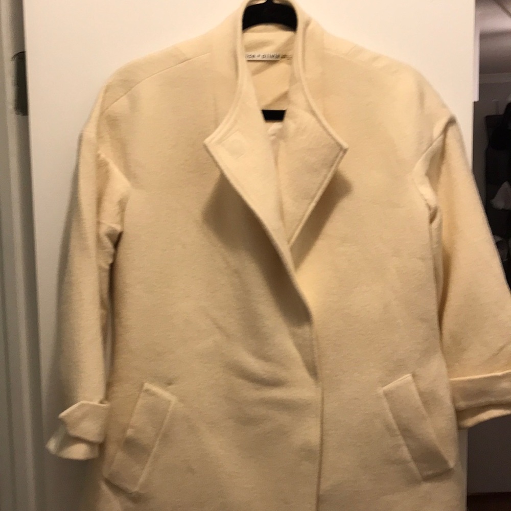 Cream Alice + Olivia pea coat